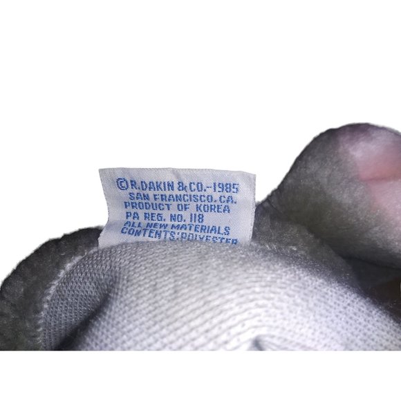 VTG Dakin Elephant Hand Puppet Stuffed Plush Gray Elephant Pink Ears Cheeks 1985 - Picture 9 of 10